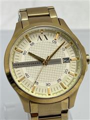 ARMANI EXCHANGE 腕時計 42mm ゴールド ステンレス 人気 ARMANI EXCHANGE 腕時計 「A|X アルマーニ エクスチェンジ